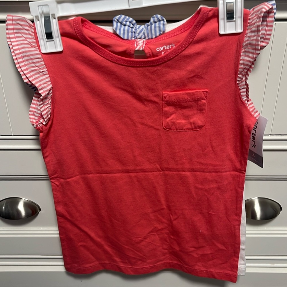 2 Carters girls size 4 tshirts